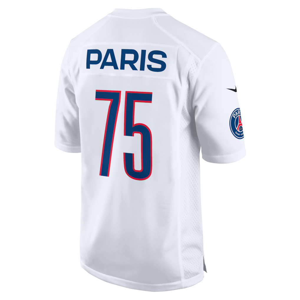 Maillot NFL x PSG (Paris Saint-Germain) Edition Paris 75 Game Road - Blanc
