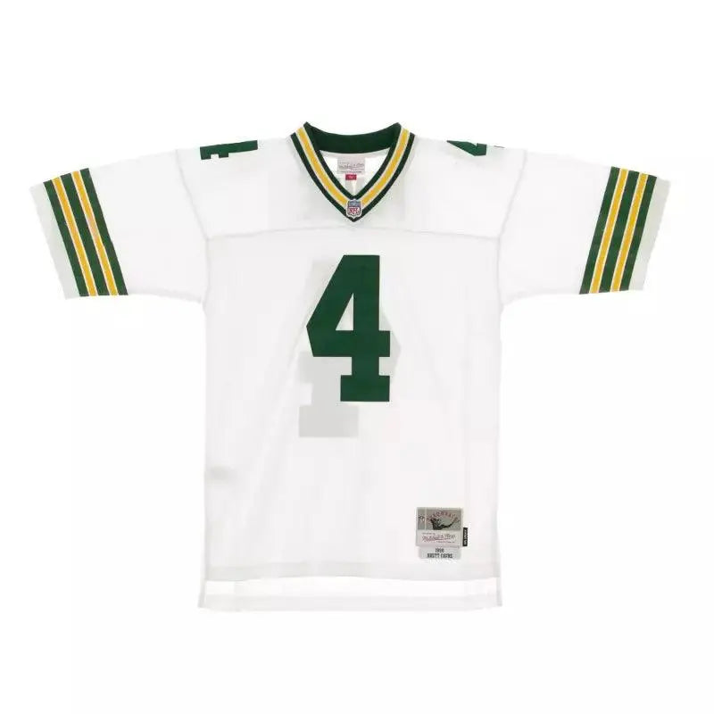 Maillot Vintage Brett Favre Greenbay Packers 1996 Legacy Retro Blanc - Super-FL