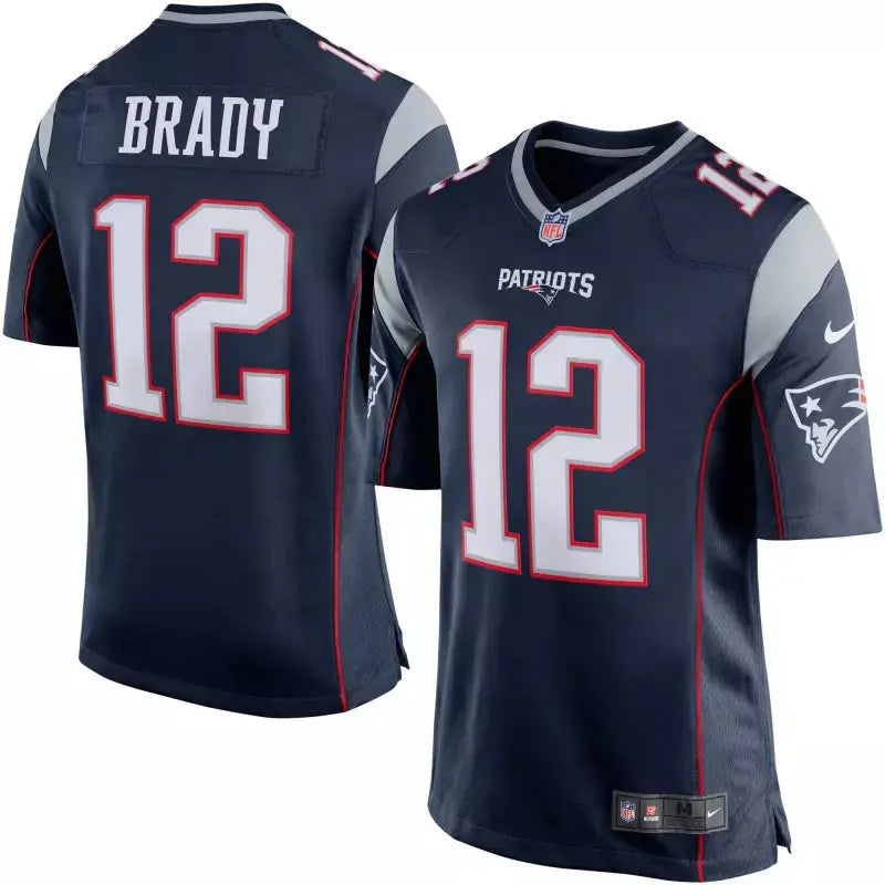 Maillot Vintage Tom Brady New England Patriots Game Team Bleu Marine - Super-FL