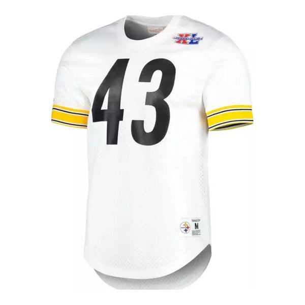 Maillot NFL Vintage Troy Polamalu Pittsburgh Steelers Blanc