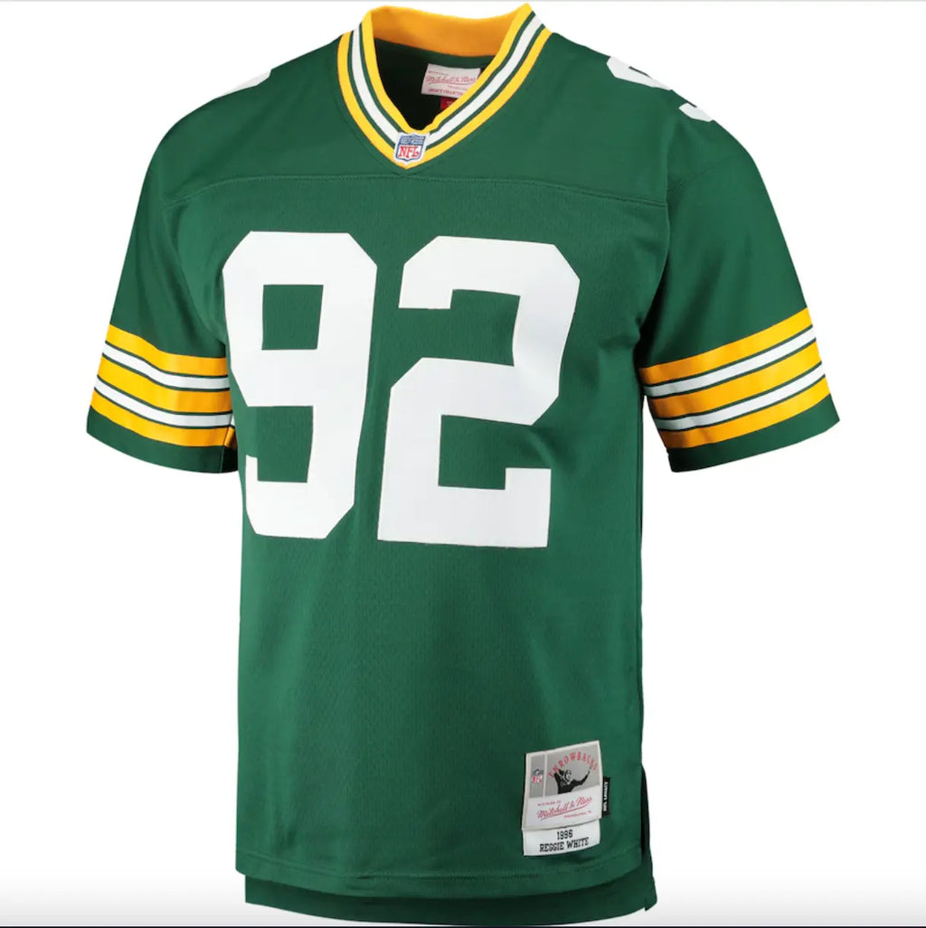 Maillot Vintage Reggie White Green Bay Packers 1996 Legacy Retro Vert - Super-FL