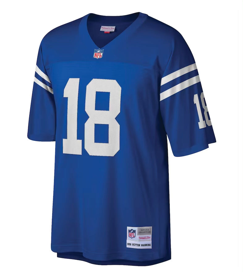 Maillot Vintage Peyton Manning Indianapolis Colt 1998 Legacy Retro Bleu - Super-FL