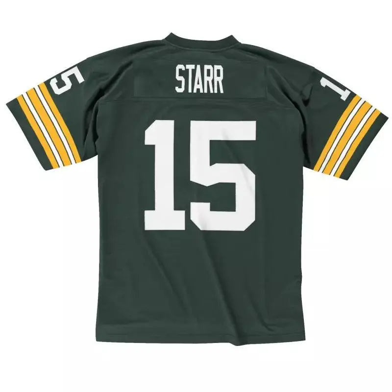 Maillot Vintage Bart Starr Greenbay Packers 1969 Legacy Retro Vert - Super-FL