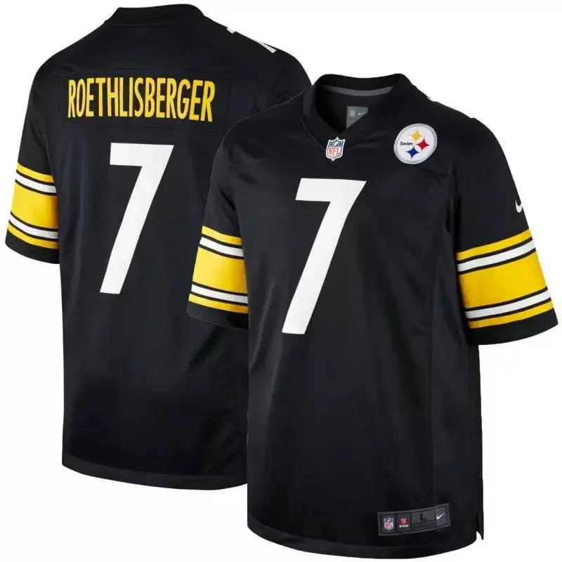 Maillot Ben Roethlisberger Pittsburgh Steelers Game Team couleur Noir - Super-FL