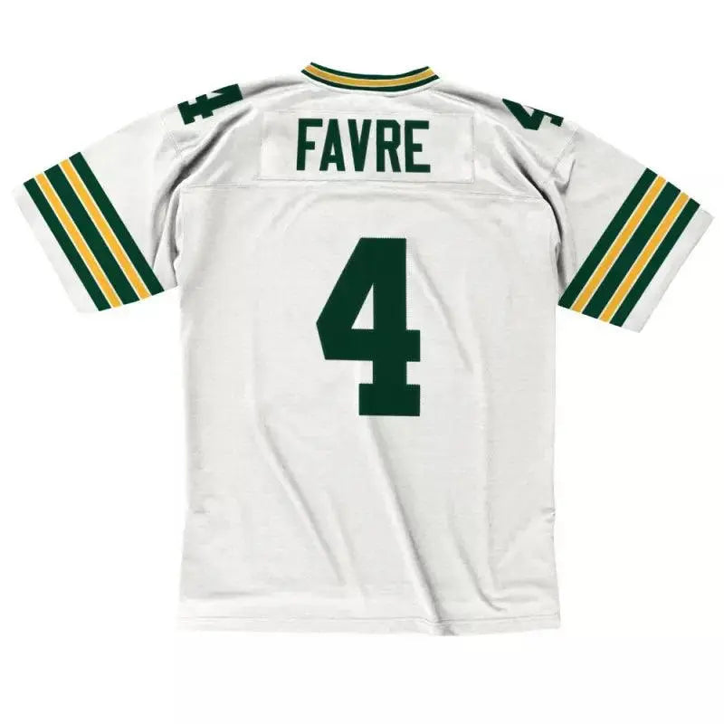 Maillot Vintage Brett Favre Greenbay Packers 1996 Legacy Retro Blanc - Super-FL