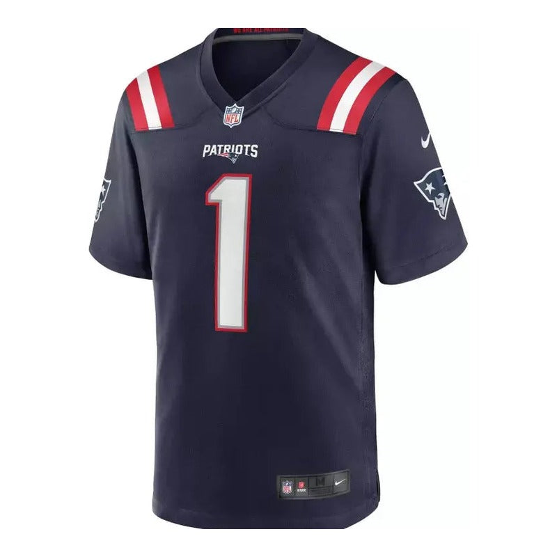 Maillot NFL Cam Newton New England Patriots Game Team Bleu Marine