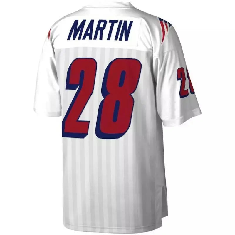 Maillot Vintage Curtis Martin New England Patriots 1995 Legacy Retro Blanc - Super-NFL.com