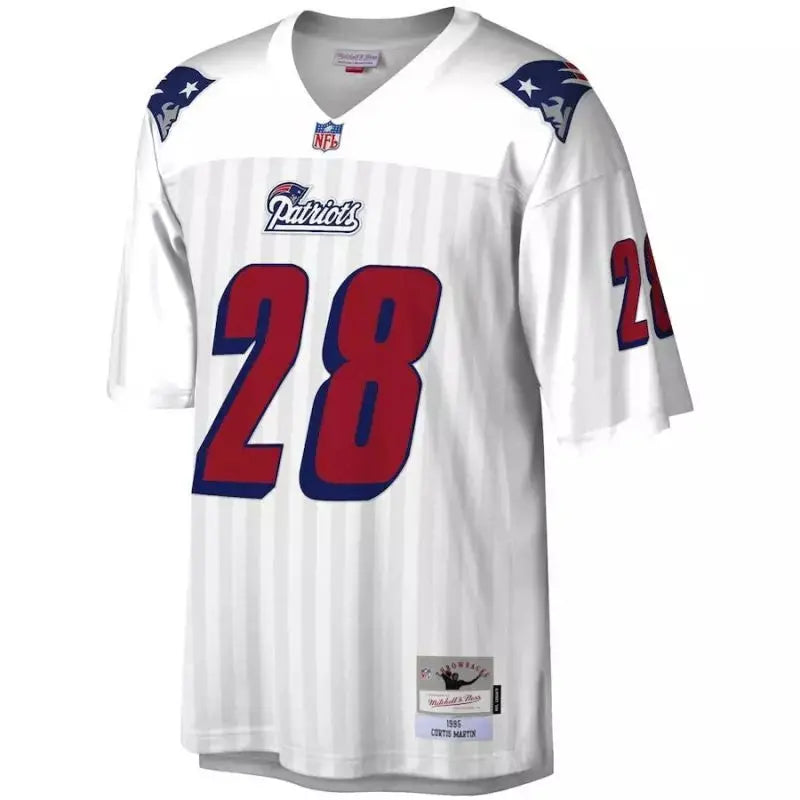Maillot Vintage Curtis Martin New England Patriots 1995 Legacy Retro Blanc - Super-NFL.com
