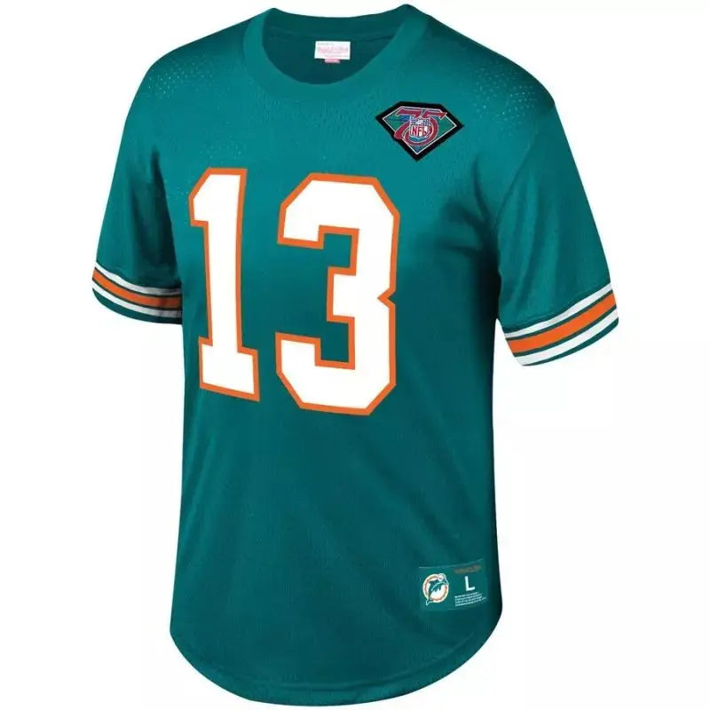 Maillot Vintage Dan Marino Miami Dolphins N&N Mesh Retro Aqua - Super-NFL.com