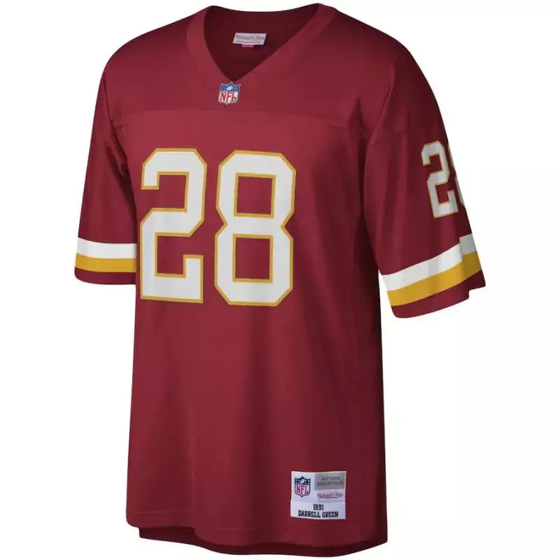 Maillot Vintage Darrell Green Washington Football Team 1991 Legacy Retro Rouge - Super-NFL.com