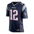 Maillot NFL Homme Vintage Tom Brady New England Patriots Game Team Bleu Marine