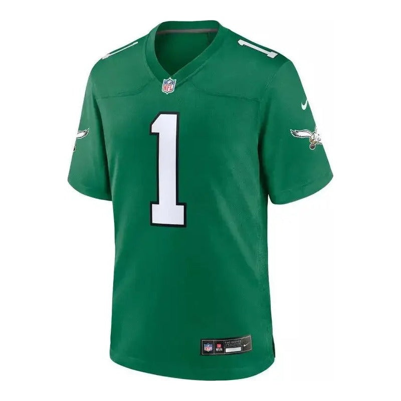 Maillot NFL Homme Jalen Hurts Philadelphia Eagles Home Vert
