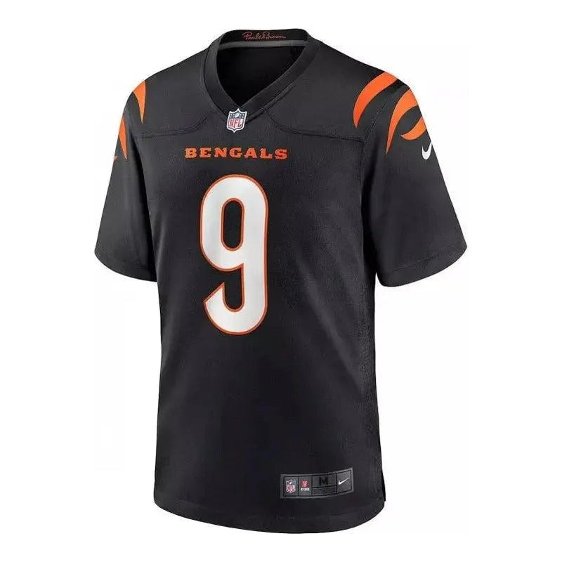 Maillot NFL Joe Burrow Cincinnati Bengals Road Domicile Noir