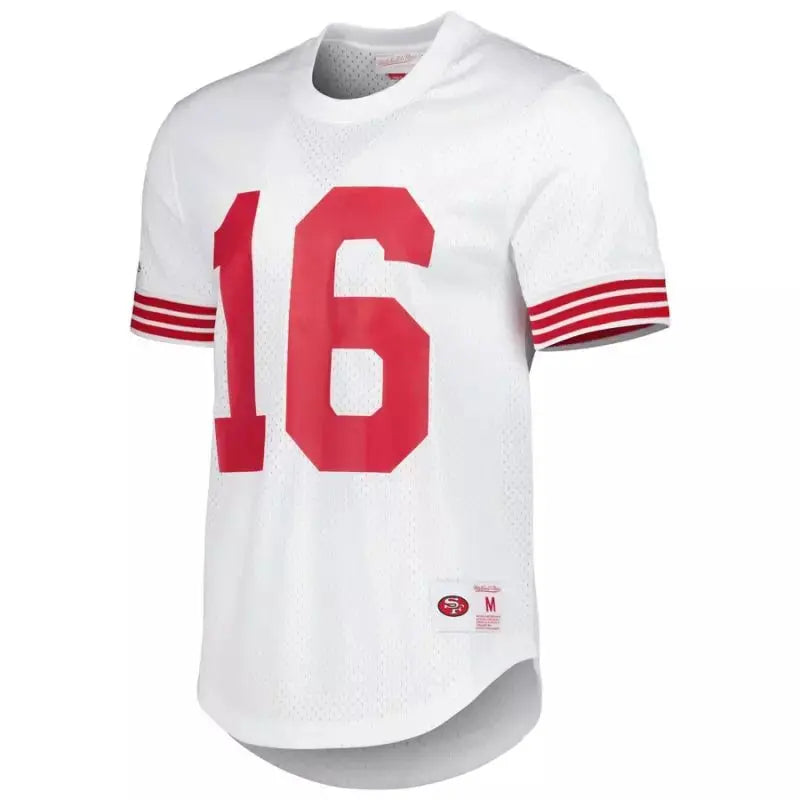 Maillot Vintage Joe Montana San Francisco 49ers Mitchell & Ness N&N Mesh Blanc - Super-NFL.com