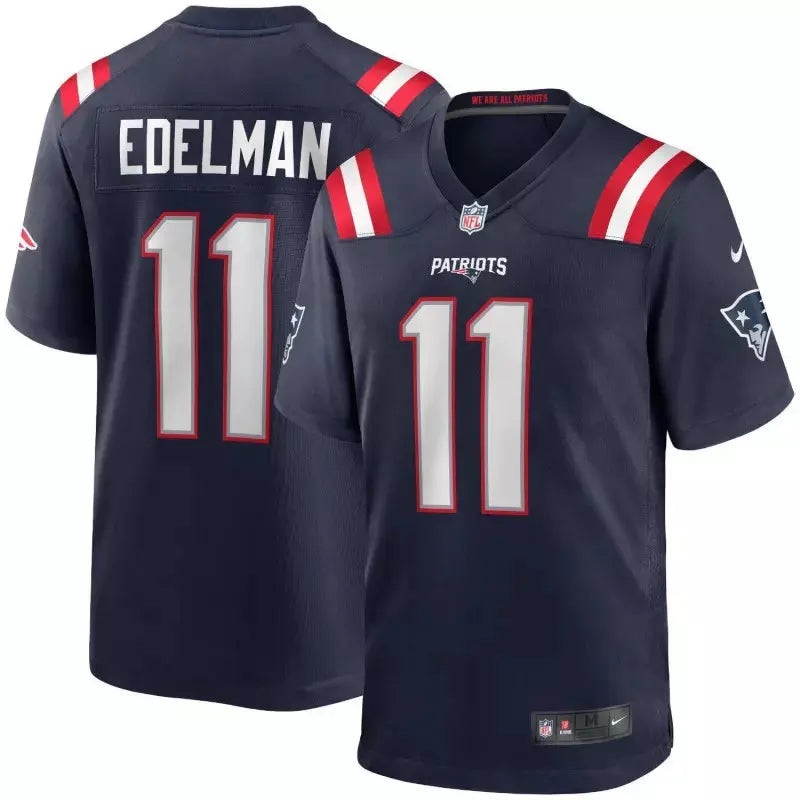 Maillot Julian Edelman New England Patriots Game Team bleu marine - Super-FL