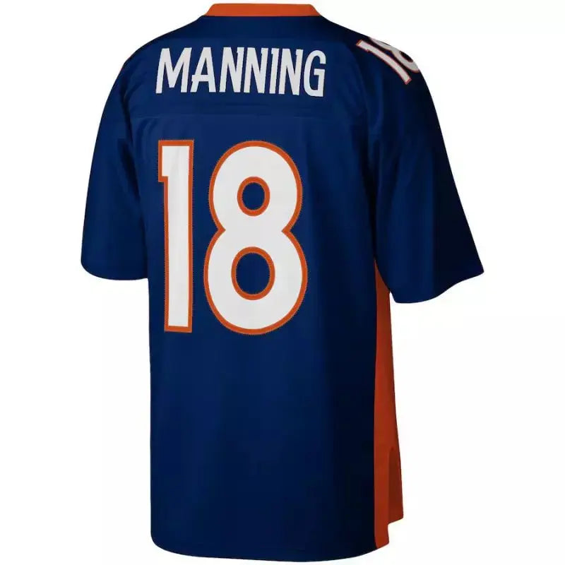 Maillot Vintage Peyton Manning Denver Broncos 2015 Retro Bleu marine - Super-NFL.com
