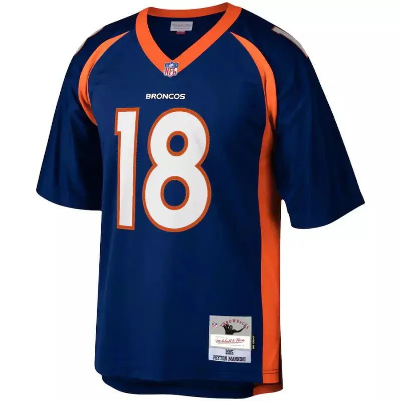 Maillot Vintage Peyton Manning Denver Broncos 2015 Retro Bleu marine - Super-NFL.com