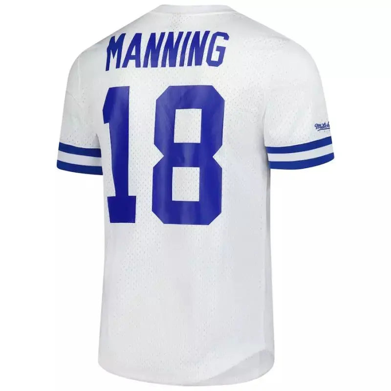 Maillot Vintage Peyton Manning Indianapolis Colt N&N Mesh Retro Blanc - Super-NFL.com