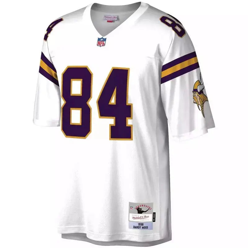 Maillot Vintage Randy Moss Minnesota Vikings 1998 Legacy Retro Blanc - Super-NFL.com
