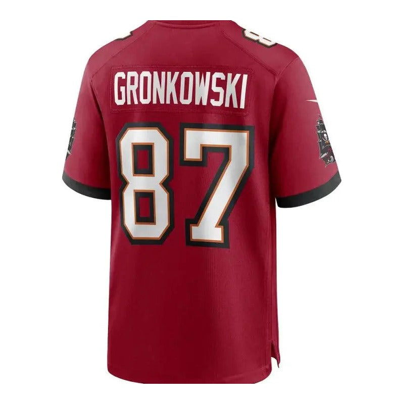 Maillot NFL Rob Gronkowski Tampa Bay Buccaneers Game Team Domicile Rouge