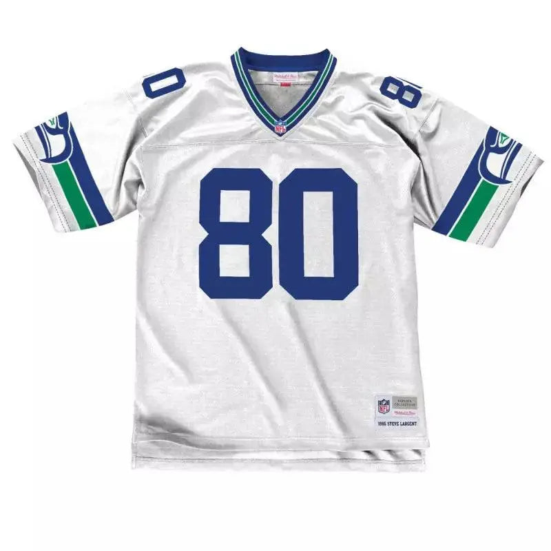 Maillot Vintage Steve Largent Seattle Seahawks 1985 Legacy Retro Blanc - Super-FL