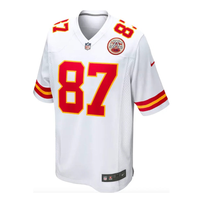 Maillot NFL Homme Travis Kelce Kansas City Chiefs Game Home Blanc