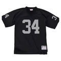Maillot NFL Vintage Bo Jackson Los Angeles Raiders 1988 Legacy Retro Noir