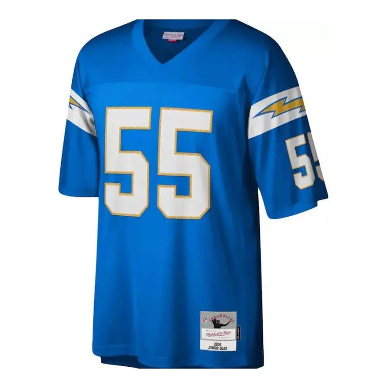 Maillot NFL Vintage Junior Seau Los Angeles Chargers 2002 Legacy Retro Bleu