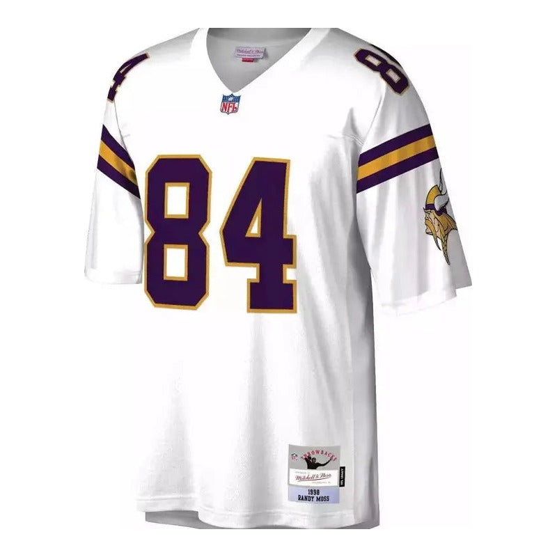 Maillot NFL Vintage Randy Moss Minnesota Vikings 1998 Legacy Retro Blanc