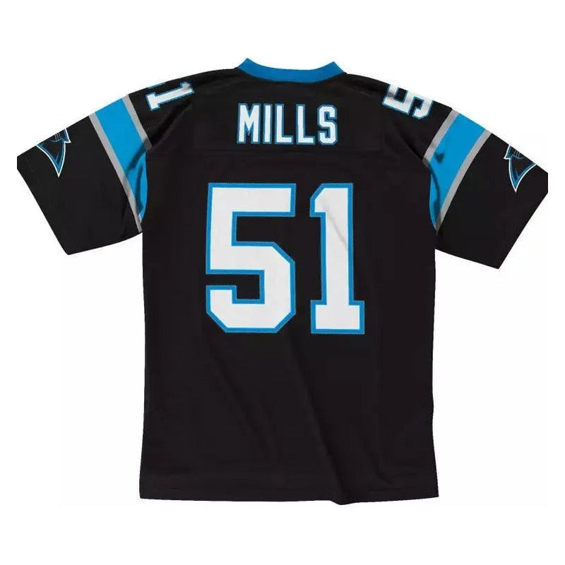 Maillot NFL Vintage Sam Mills Carolina Panthers 1996 Legacy Retro Noir