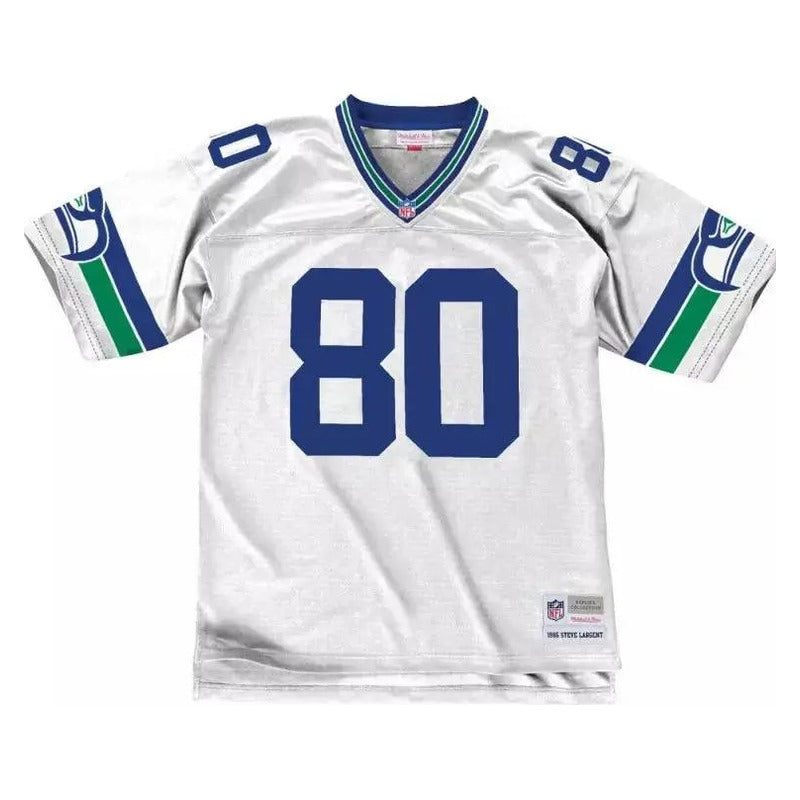 Maillot NFL Vintage Steve Largent Seattle Seahawks 1985 Legacy Retro Blanc