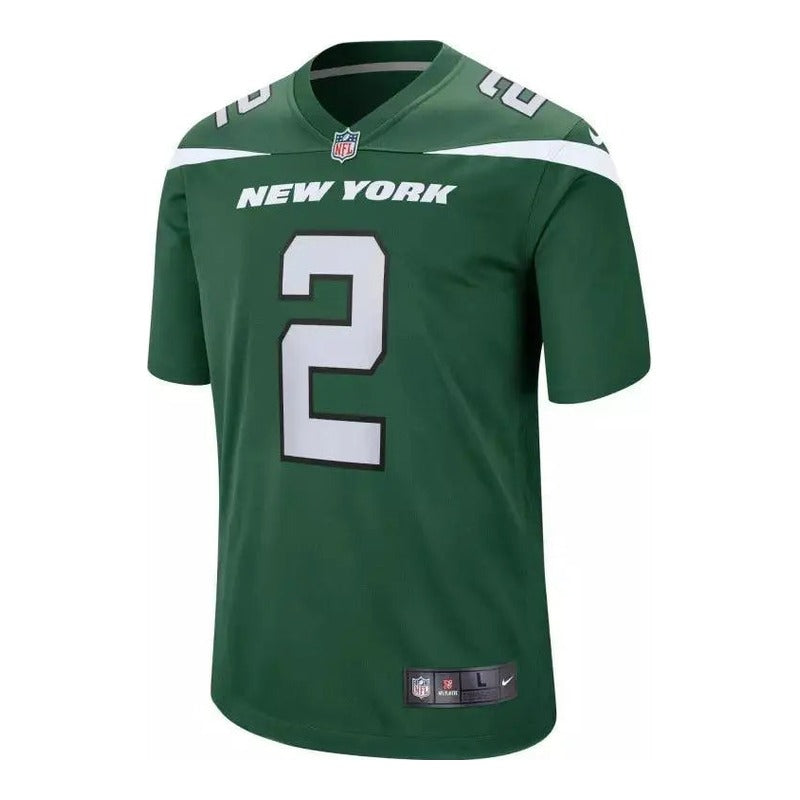 Maillot NFL Zach Wilson New York Jets Game Team Vert